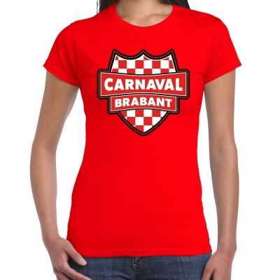 Carnaval verkleed t shirt brabant rood voor dames