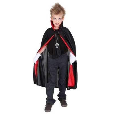 Dracula/vampier verkleed cape kinderen