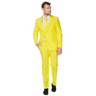 Fel geel feest outfit outfit heren