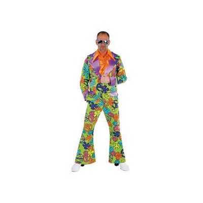 Gekleurd jaren zeventig feest outfit