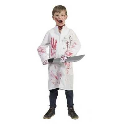 Halloween bloederige doktersjas jongens