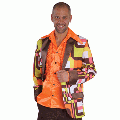 Jas gekleurd seventies/disco