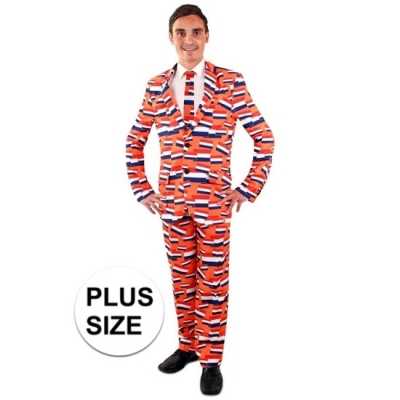 Koningsdag feest outfit vlag nederland outfit heren grote maat