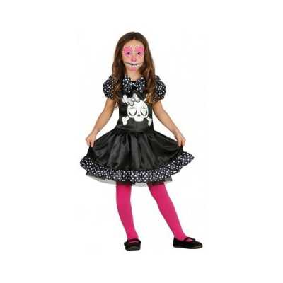 Meisjes skelet jurk stippen