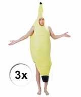 Bananen outfits 3 bij volwassenen