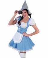 Blauwe tiroler jurk vrouwen