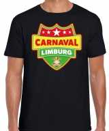 Carnaval verkleed t-shirt limburg zwart heren