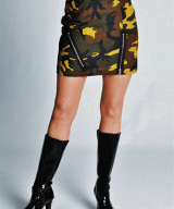 Dames rokje legerprint