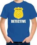 Detective police politie embleem t-shirt blauw kinderen