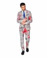 Feest feest outfit zombie bloedhanden print
