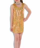 Gouden glamour jurk meisjes