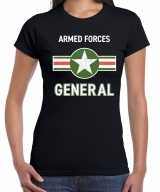 Landmacht armed forces verkleed t-shirt zwart dames