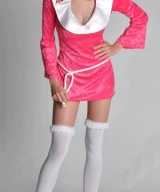 Nonnen outfitje roze