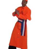 Oranje kardinaal feest outfit heren