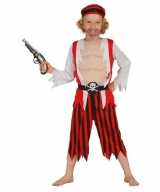 Rood piraten feest outfit kinderen