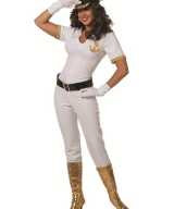 Witte matrozen catsuit dames