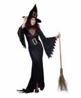 Zwarte lange heksen jurken